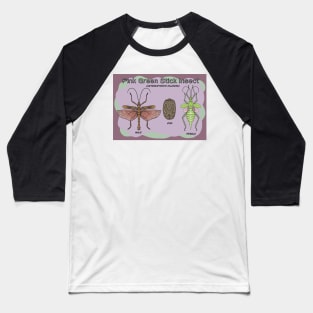 Pink green stick insect (heteropteryx dilatata) Poster Baseball T-Shirt